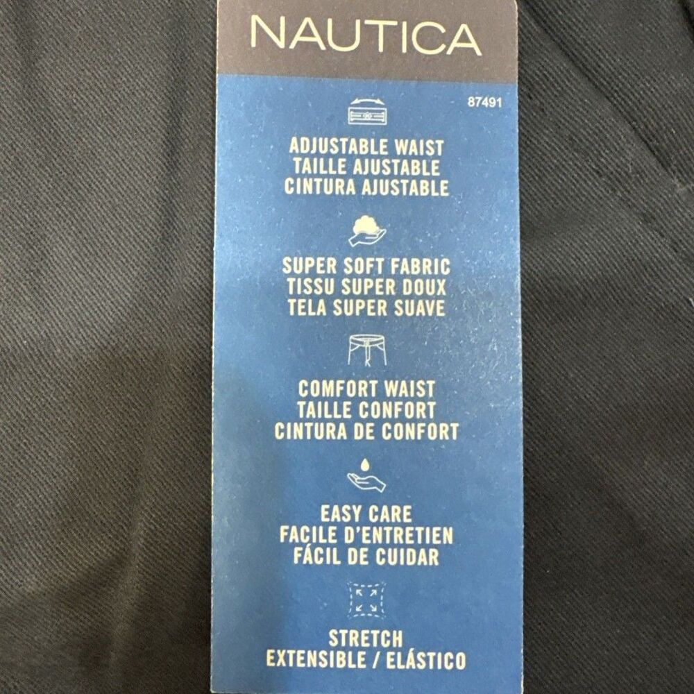 Nautica Boys School Uniform Navy Pants (3 Pair) Great For School, Church, Formal - Picture 4 of 6